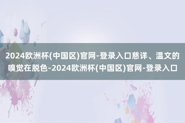 2024欧洲杯(中国区)官网-登录入口慈详、温文的嗅觉在脱色-2024欧洲杯(中国区)官网-登录入口